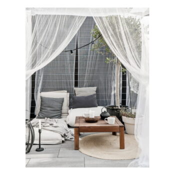 Biely variabilný futón vhodný do exteriéru Karup Design OUT™ Sit&Sleep White - Image 2
