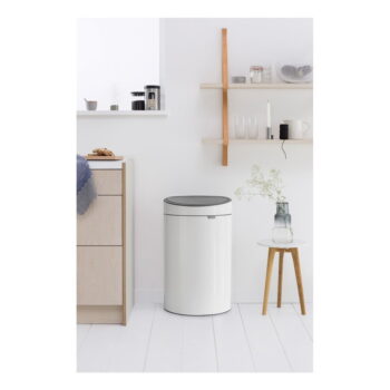 Biely dotykový oceľový odpadkový kôš 40 l Touch Bin – Brabantia - Image 5