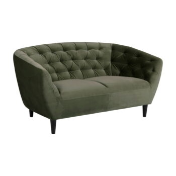 Zelená zamatová pohovka Actona Ria, 150 cm - Image 2