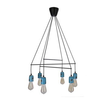 Čierno-modré závesné svietidlo Vider - Candellux Lighting