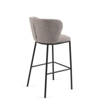 Svetlosivá barová stolička (výška sedadla 75 cm) Ciselia – Kave Home – Obrázok 8