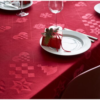 Damaškový obrus s vianočným motívom 150x220 cm Natale – Rosendahl - Image 2