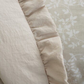 Béžový pléd na dvojlôžko 220x230 cm Soft Washed Frill – Bianca – Obrázok 3