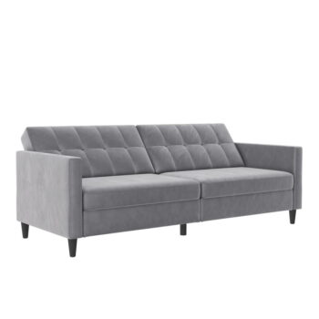 Svetlosivá zamatová pohovka 203 cm Hartford – Støraa - Image 8