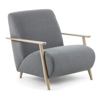 Sivé kreslo Meghan – Kave Home - Image 2
