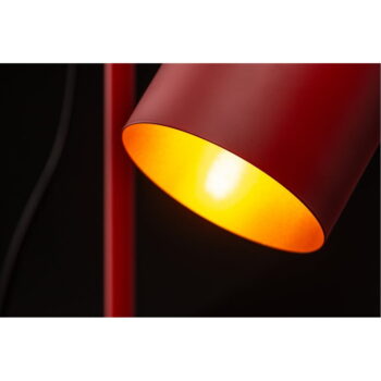 Červená stolová lampa s kovovým tienidlom (výška 35 cm) Selvia II – GTV - Image 8
