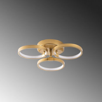 LED stropné svietidlo v zlatej farbe ø 17 cm Halka – Opviq lights – Obrázok 3