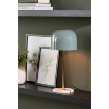 Stolová lampa v mentolovej farbe s kovovým tienidlom (výška 50 cm) Manta – Leitmotiv - Image 2