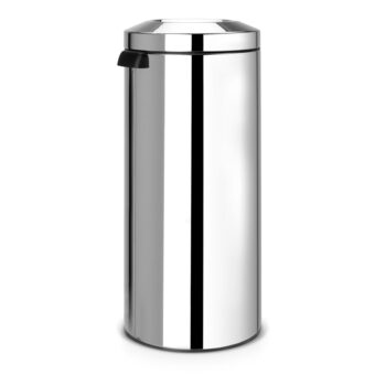 Oceľový odpadkový kôš v lesklo striebornej farbe 30 l Flame Guard – Brabantia - Image 2