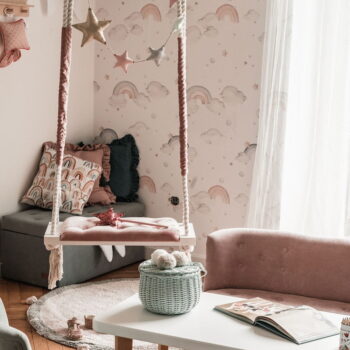 Detská tapeta z netkanej textílie 50 cm x 280 cm Rainbow – Dekornik – Obrázok 2