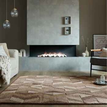 Hnedý ručne tkaný vlnený koberec 160x230 cm Moda Asher – Flair Rugs – Obrázok 2