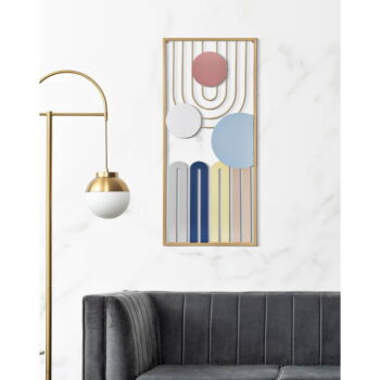 Kovová nástenná dekorácia 37x84 cm Colorful – Mauro Ferretti - Image 2