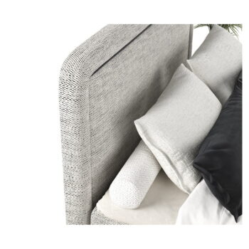 Svetlosivá boxspring posteľ 160x200 cm Dove – Maison de Rêve – Obrázok 2