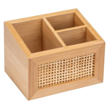 Bambusový kúpeľňový organizér Wenko Allegre, 12 x 9 cm – Obrázok 2