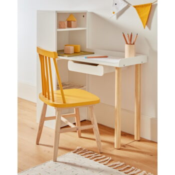 Žltá detská stolička z kaučukového dreva Kave Home Kristie - Image 7