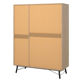Šatníková skriňa v dekore duba v prírodnej farbe 150x200 cm Ry – Tvilum - Image 5