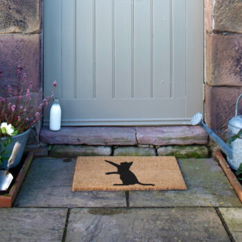 Rohožka z kokosového vlákna 40x60 cm Cat – Artsy Doormats - Image 7