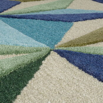 Modrý vlnený koberec 120x170 cm Reverie – Flair Rugs - Image 3