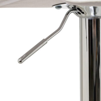 Biele barové stoličky s nastaviteľnou výškou z imitácie kože v súprave 2 ks (výška sedadla 63 cm) – Casa Selección – Obrázok 9