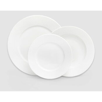 6-dielna súprava bielych porcelánových tanierov Bonami Essentials Imperio – Obrázok 3