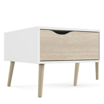 Biely odkladací stolík Tvilum Oslo, 99 x 60 cm - Image 6
