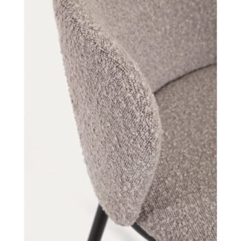 Svetlosivá barová stolička (výška sedadla 65 cm) Ciselia – Kave Home - Image 9