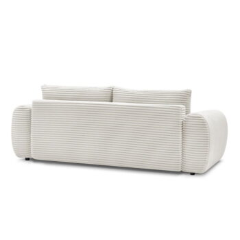 Krémová menčestrová rozkladacia pohovka 257 cm Lucien – Bobochic Paris - Image 7