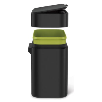 Matne čierna nádoba na kompostovateľný odpad 4 l – simplehuman - Image 3