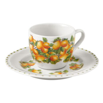 Súprava 4 porcelánových šálok s tanierikmi Brandani Le Primizie – Obrázok 3