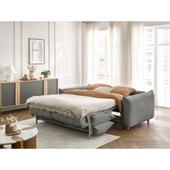 Sivá rozkladacia pohovka 214 cm Ernest – Bobochic Paris - Image 4
