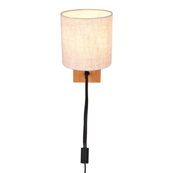 Nástenné svietidlo v béžovo-prírodnej farbe ø 18 cm Nilam – Trio – Obrázok 3