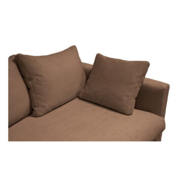 Svetlohnedá menčestrová pohovka 220 cm Comfy – Scandic - Image 4
