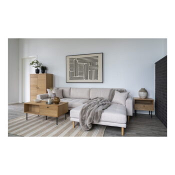 Konferenčný stolík s doskou v dubovom dekore v prírodnej farbe 50x100 cm Kyoto – House Nordic – Obrázok 2