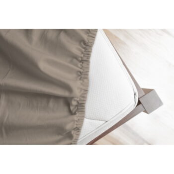 Hnedá napínacia flanelová plachta 180x200 cm – Good Morning – Obrázok 2