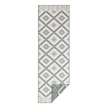 Zeleno-krémový vonkajší koberec NORTHRUGS Malibu, 250 x 80 cm - Image 2
