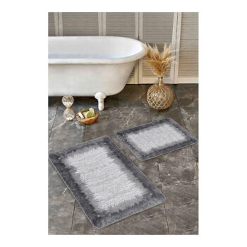 Čierno-sivé kúpeľňové predložky v súprave 2 ks 60x100 cm – Mila Home - Image 5