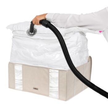 Vákuový látkový úložný box na oblečenie 65x50x27 cm Life – Compactor – Obrázok 3