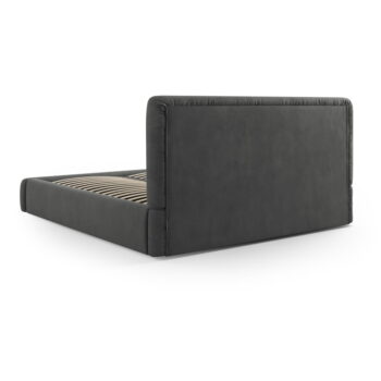 Sivá čalúnená dvojlôžková posteľ s úložným priestorom s roštom 180x200 cm Colonel – Cosmopolitan Design – Obrázok 5