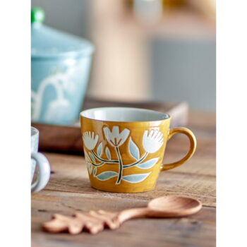 Okrovožltý hrnček z kameniny 255 ml Tangier – Bloomingville – Obrázok 2