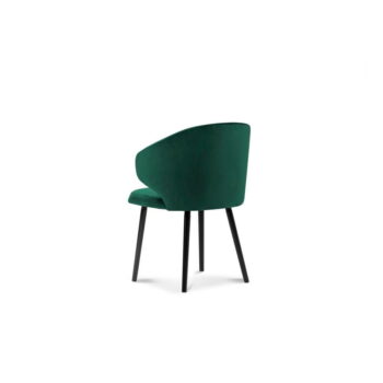 Tmavozelená jedálenská stolička so zamatovým poťahom Windsor & Co Sofas Nemesis - Image 2