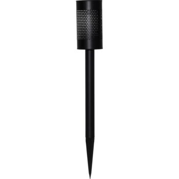 Čierne solárne LED osvetlenie z nerezovej ocele Star Trading Blace, výška 46 cm - Image 5