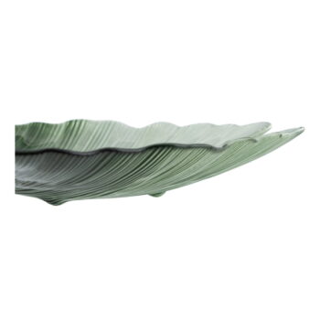 Sklenená dekoratívna tácka 31x33 cm Gingko – Ixia – Obrázok 5