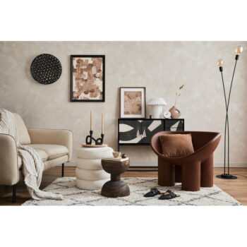 Čierno-béžová nízka komoda 113x92 cm Freya – Really Nice Things - Image 5