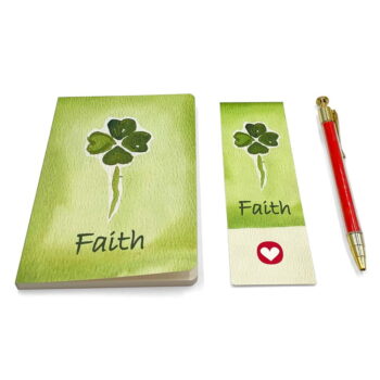 Darčeková písacia súprava s prianím Four-Leaf Clover – Kartos - Image 3