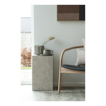 Odkladací stolík v dekore mramoru 30x30 cm Prague – House Nordic - Image 3