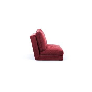 Vínová rozkladacia pohovka 120 cm Taida – Balcab Home - Image 2