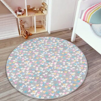 Svetlosivý detský koberec ø 100 cm Comfort – Mila Home - Image 5