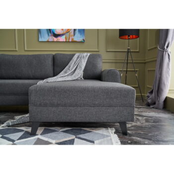 Antracitovosivá rohová pohovka (do tvaru "U") Belen – Balcab Home - Image 2