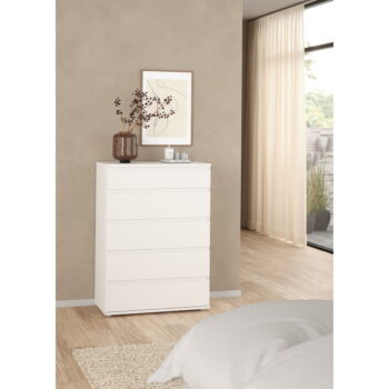 Biela vysoká komoda 77x107 cm Nova – Tvilum - Image 8