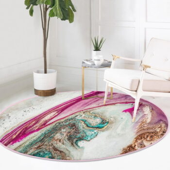 Prateľný okrúhly koberec vhodný pre robotické vysávače ø 100 cm Comfort – Mila Home – Obrázok 2